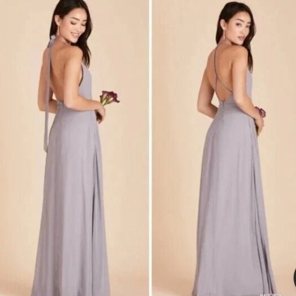 NWT Birdy Gray Mona Convertible Gown in Dove Gray Medium - Picture 2 of 6